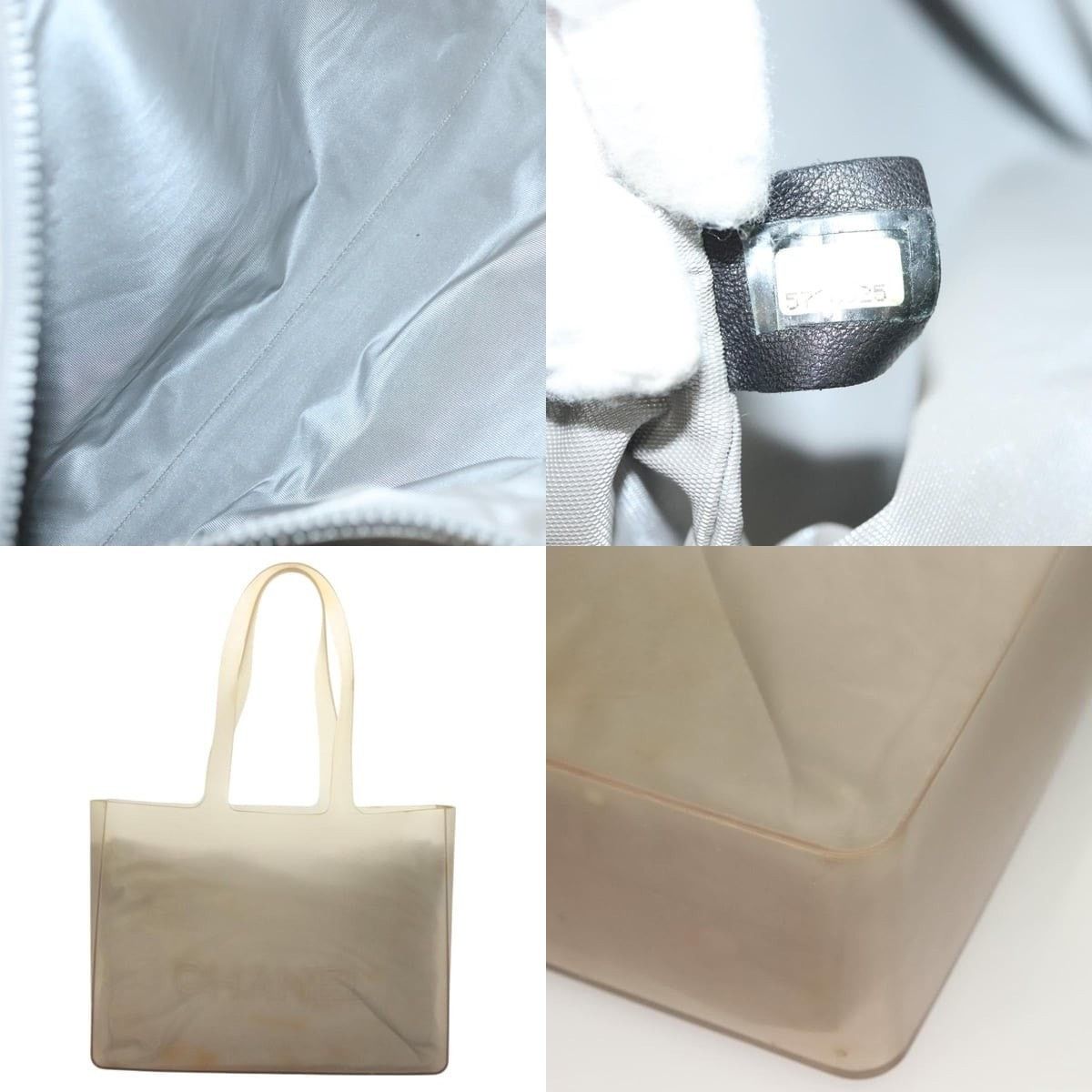 Chanel Chanel Tote Bag Rubber Gray CC Size ONE SIZE - 5 Thumbnail
