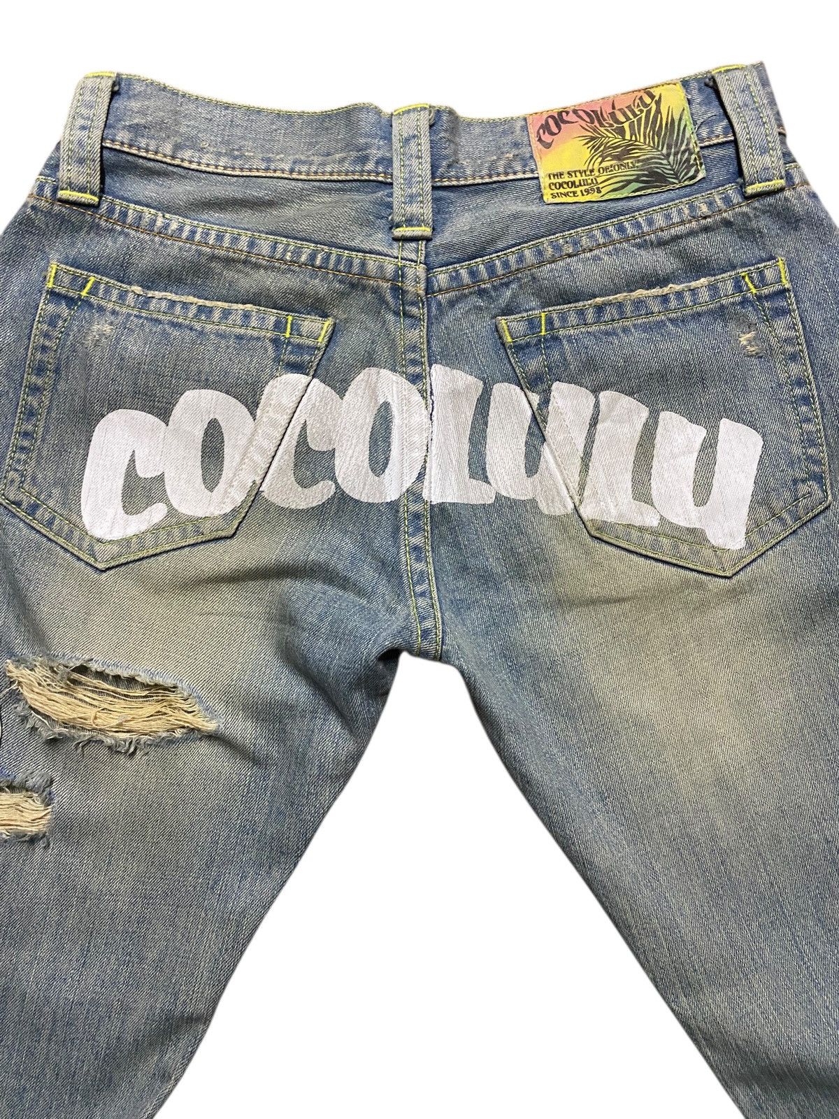 Hysteric Glamour Vintage Japanese Brand Coco Lulu Mud Wash Distressed Baggy Size US 30 / EU 46 - 10 Thumbnail