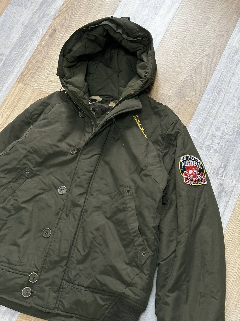 Vintage VINTAGE DE PUTA MADRE Military Bomber Y2K Avant GARDE Size US L / EU 52-54 / 3 - 3 Thumbnail