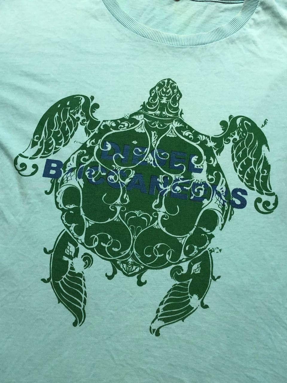 Diesel T-Shirt green Diesel big print center Streetwear Y2K Vintage Size US XL / EU 56 / 4 - 6 Thumbnail