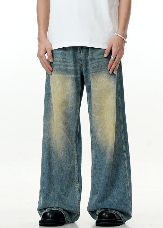 Japanese Brand × Jean American street washed vintage blue distressed jeans Size US 32 / EU 48 - 1 Thumbnail