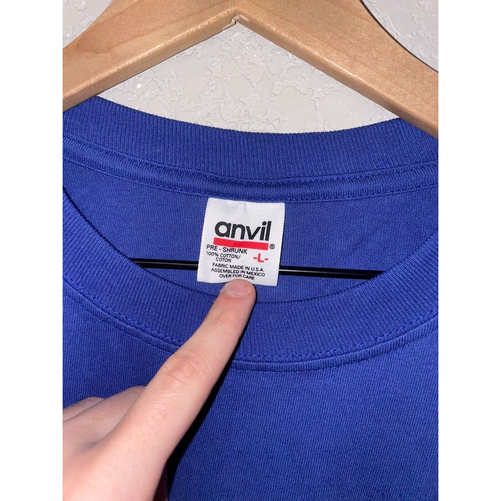 Anvil Vintage Ski Long Sleeve Shirt Steamboat Skiing Blue 90s Size US L / EU 52-54 / 3 - 5 Thumbnail