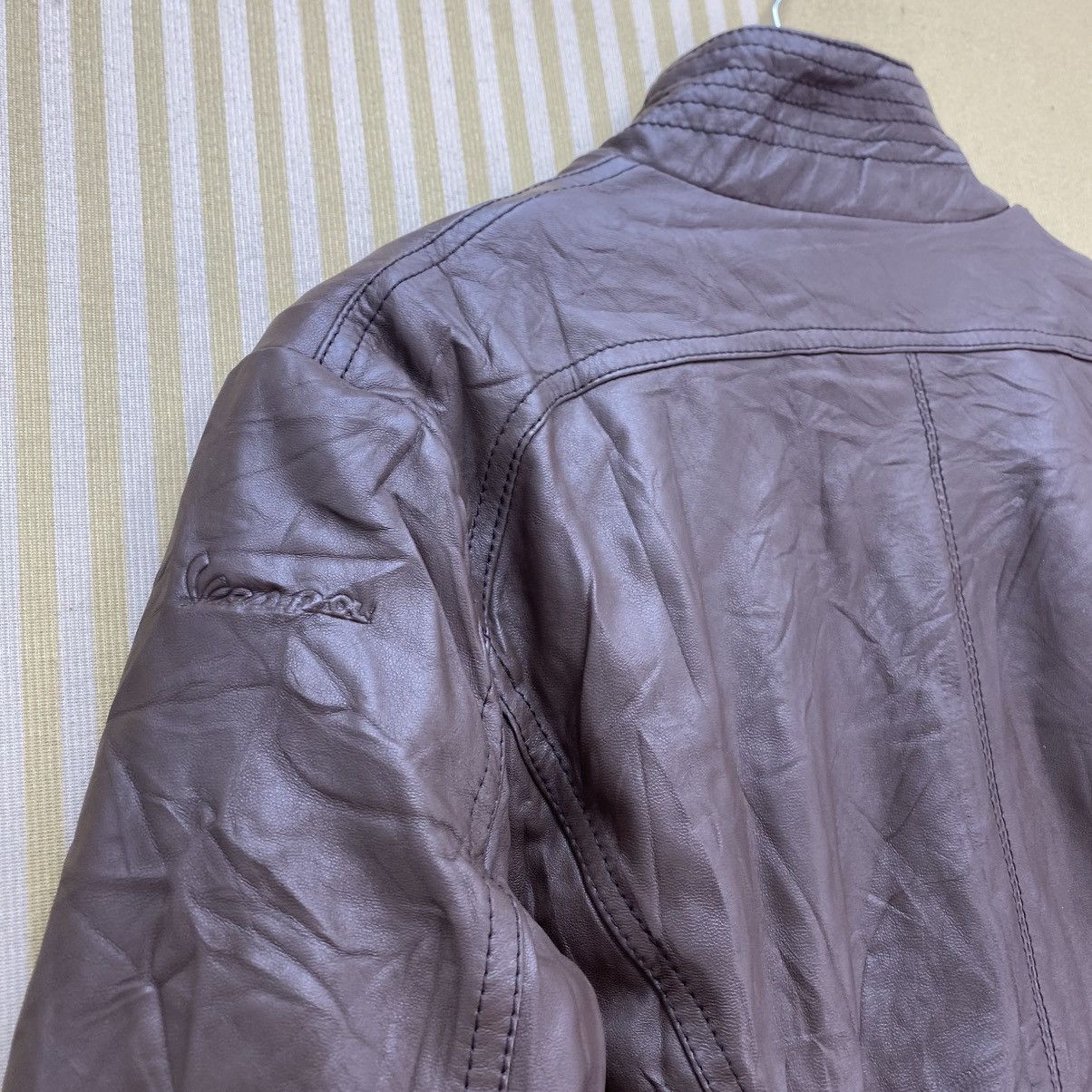 Vintage 🫶Vintage Vespa Genuinne Real Leather Jacket Size US M / EU 48-50 / 2 - 7 Thumbnail