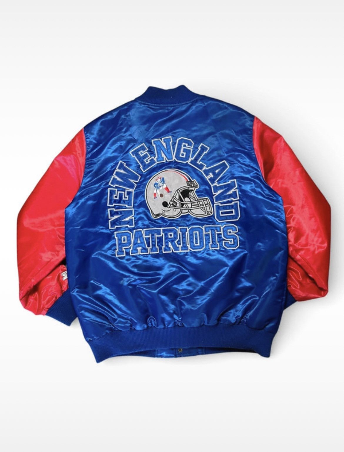 Starter Vintage 90s Starter New England Patriots Satin Jacket XL NFL Size US XL / EU 56 / 4 - 1 Thumbnail
