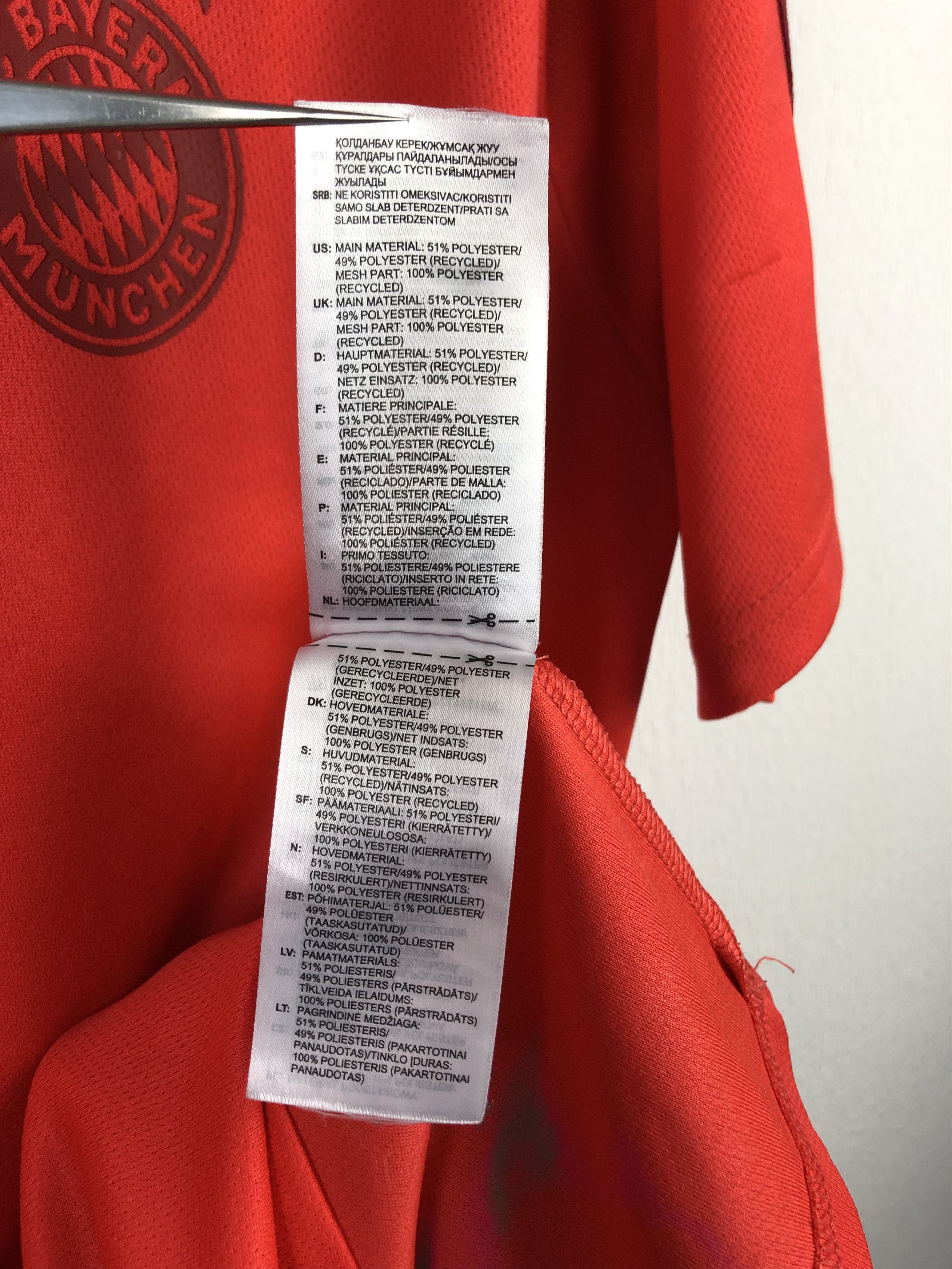 Adidas Bayern Munich Shirt 2019 Soccer Jersey Mens Adidas Trikot Size US M / EU 48-50 / 2 - 13 Thumbnail