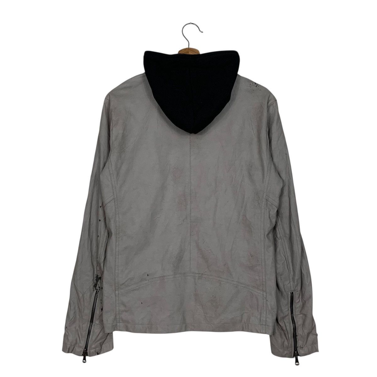 semanticdesign Semantic Design Hooded Synthetic Leather Jacket Size US S / EU 44-46 / 1 - 7 Thumbnail