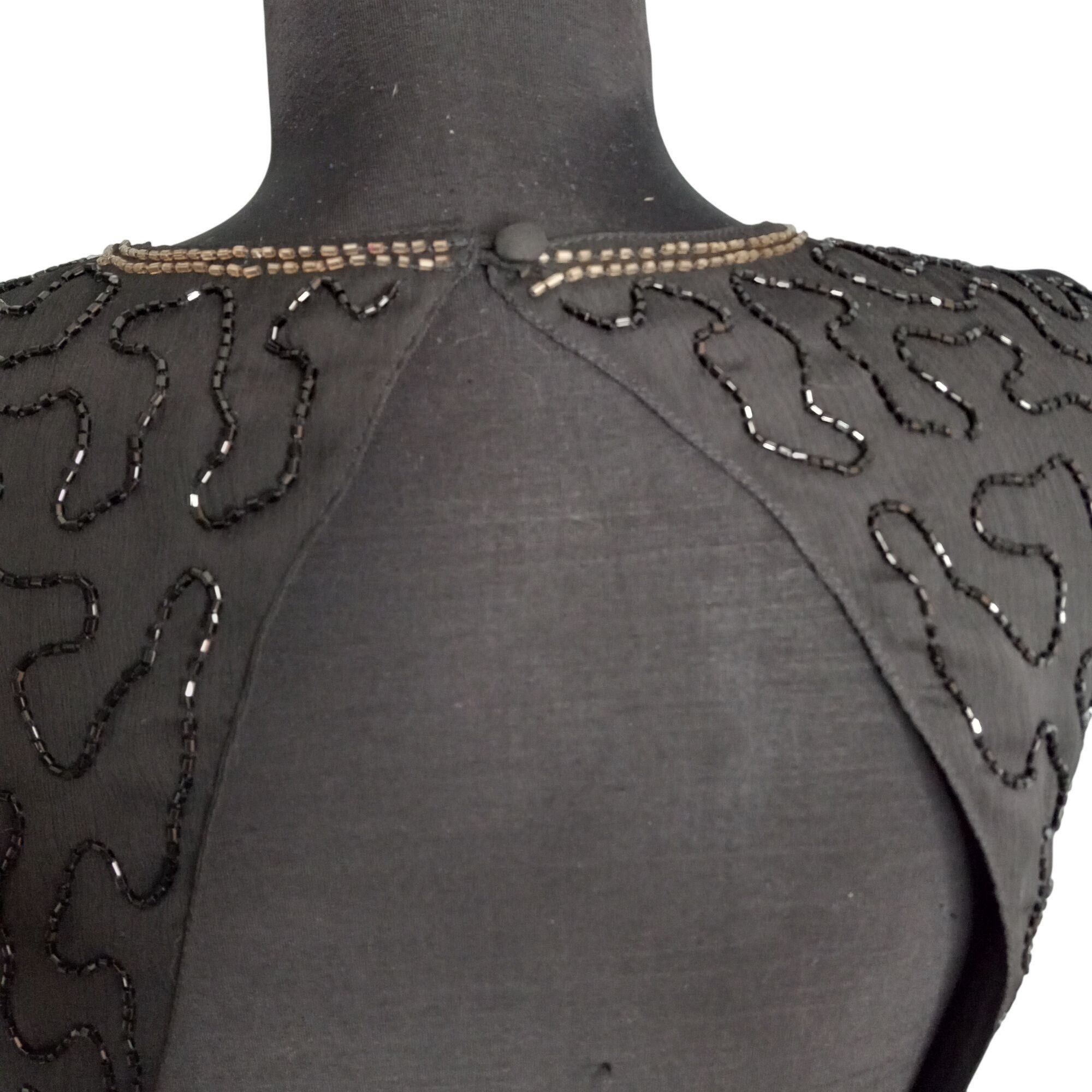 Asos ASOS Size 2 Petite Dress Little Black Embroidered Sleeveless Size XS / US 0-2 / IT 36-38 - 7 Thumbnail