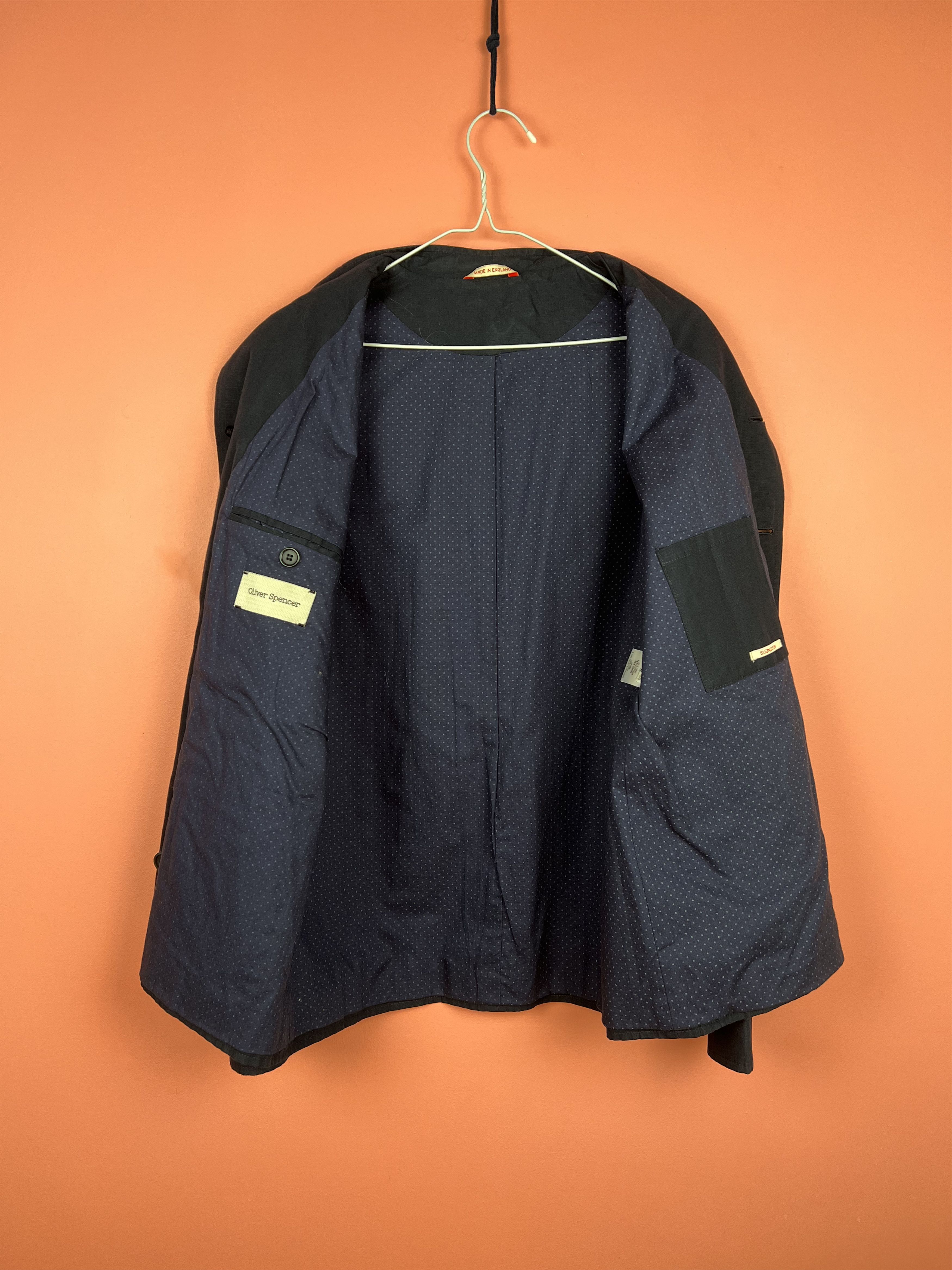 Oliver Spencer Oliver Spencer blazer blue jacket streetwear y2k avantgarde Size 44R - 5 Thumbnail