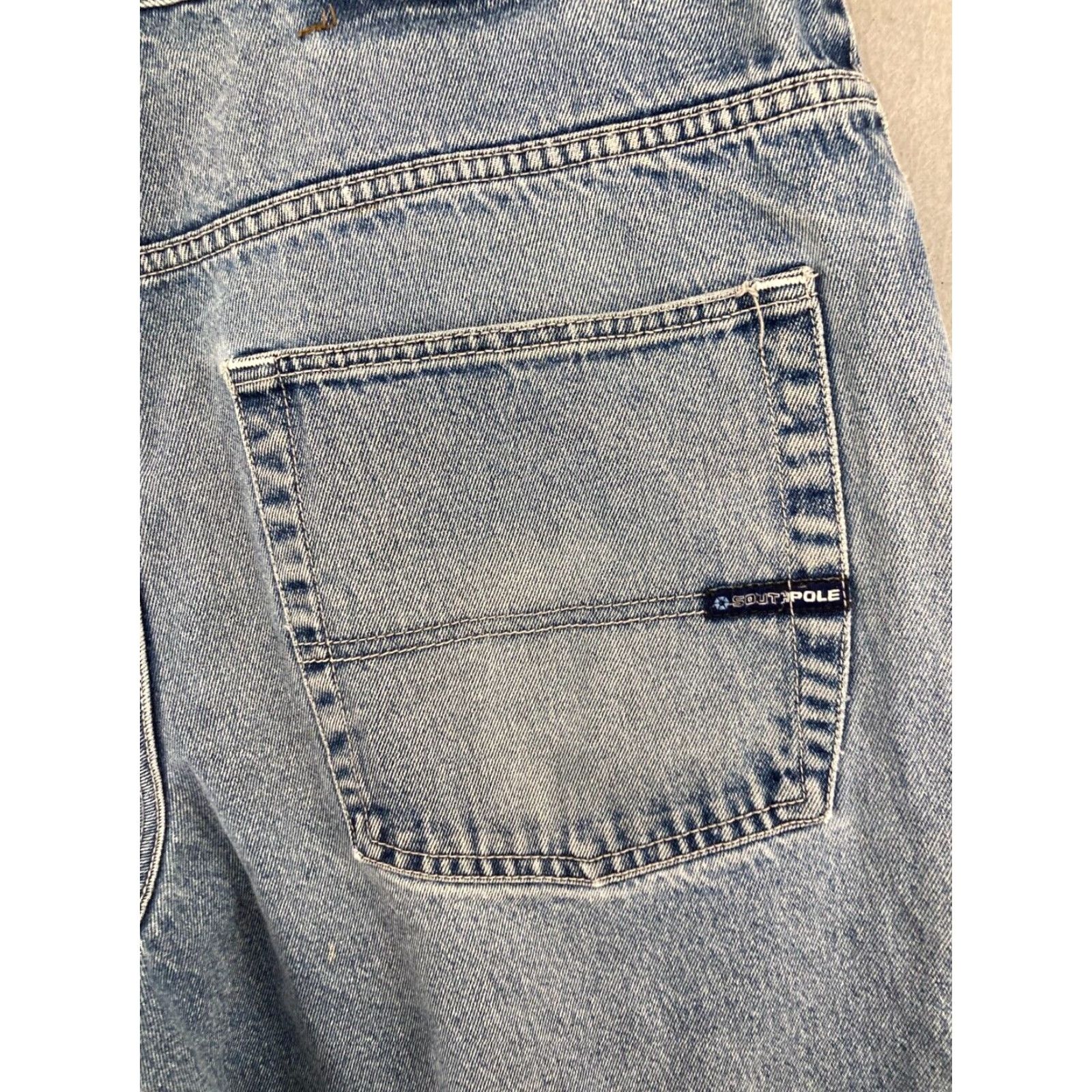 Southpole Southpole Denim Shorts Men 90s Relaxed Fit 38 Blue Casual 5-Pocket Cotton Denim Shorts Size US 38 / EU 54 - 7 Thumbnail