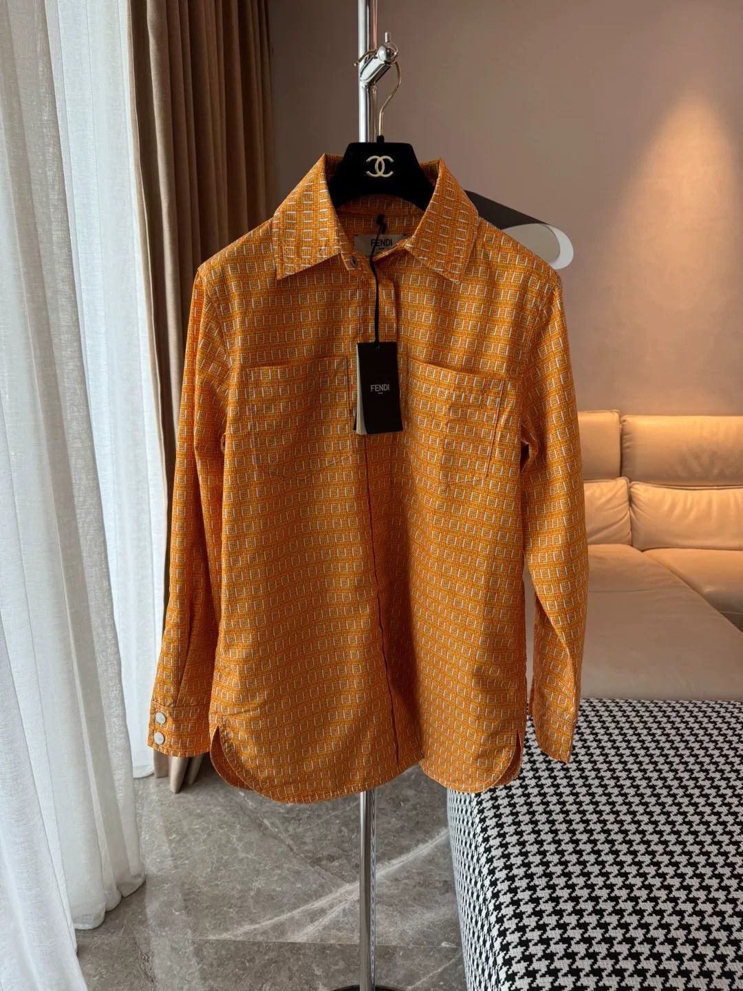 Fendi Fendi Logo Print Windbreaker Jacket Size XS / US 0-2 / IT 36-38 - 1 Thumbnail
