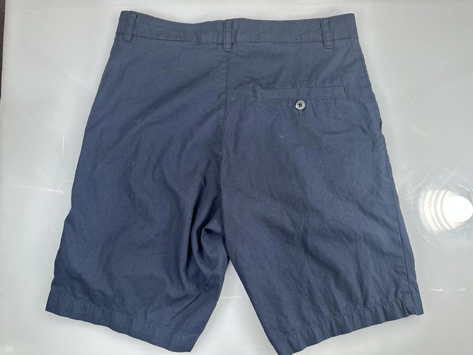 H&M H&M Men's 28 Blue Divided Flat Front Chino Shorts Size US 28 / EU 44 - 3 Thumbnail