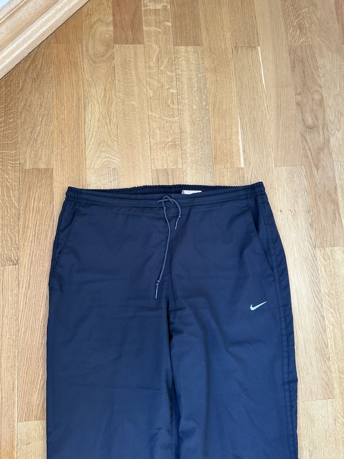 Nike Vintage Nike Baggy Pants Swoosh Logo Black Fit Y2K Size US 34 / EU 50 - 7 Thumbnail