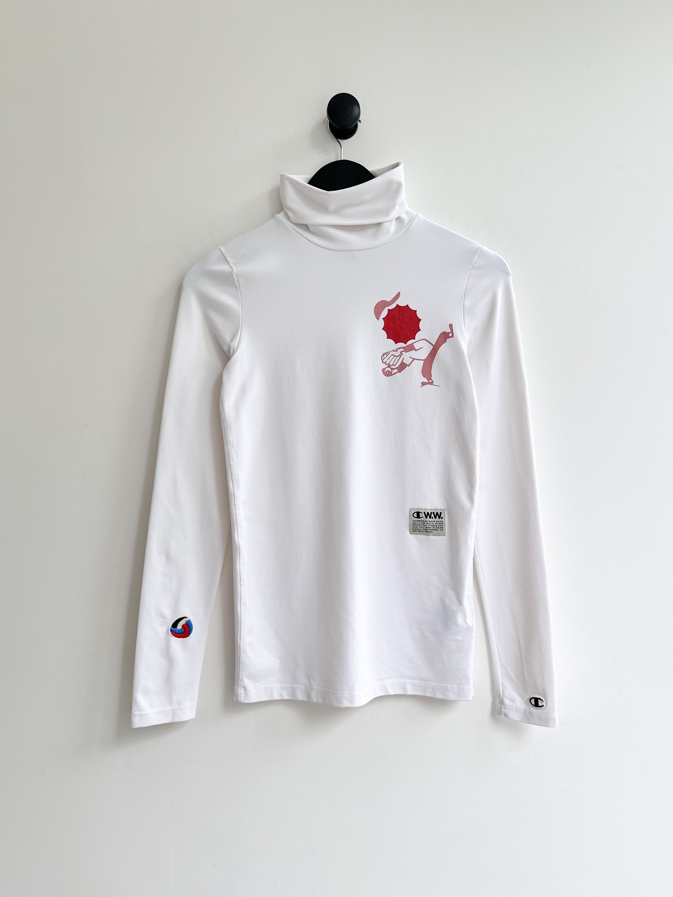 Champion Champion x Wood Wood Turtleneck Longsleeve T Shirt Size S / US 4 / IT 40 - 4 Thumbnail