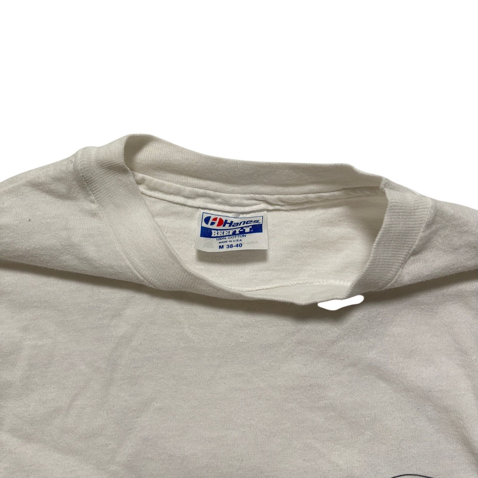 Hanes VTG 80s Hawaiian Strength White Graphic T-Shirt M Size US M / EU 48-50 / 2 - 3 Thumbnail
