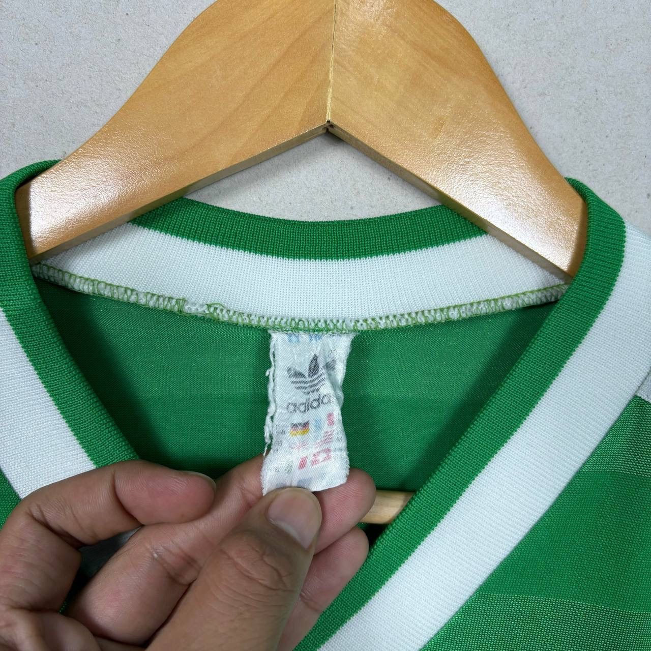 Adidas Vtg 1984-86 Adidas West Germany Away Jersey #7 Littbarski Size US M / EU 48-50 / 2 - 8 Thumbnail