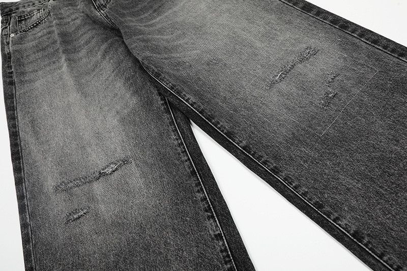 Vintage Men's distressed loose street vintage washed gradient jeans Size US 32 / EU 48 - 6 Thumbnail