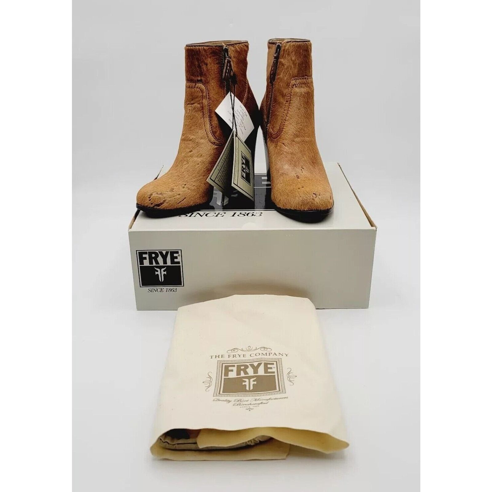 Frye FRYE Women's Parker Short Boots Cognac Size 9.5 Medium (M) Size US 9.5 / IT 39.5 - 2 Thumbnail
