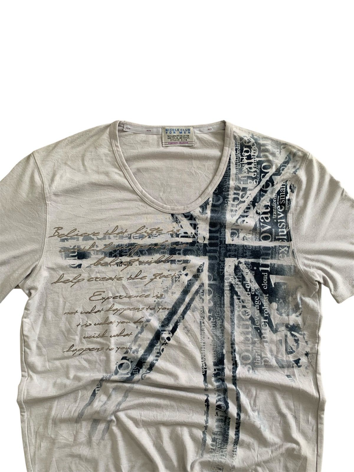 Nicole Club NCFM Nicole Club For Men Poem Printed Tshirt Size US S / EU 44-46 / 1 - 4 Thumbnail