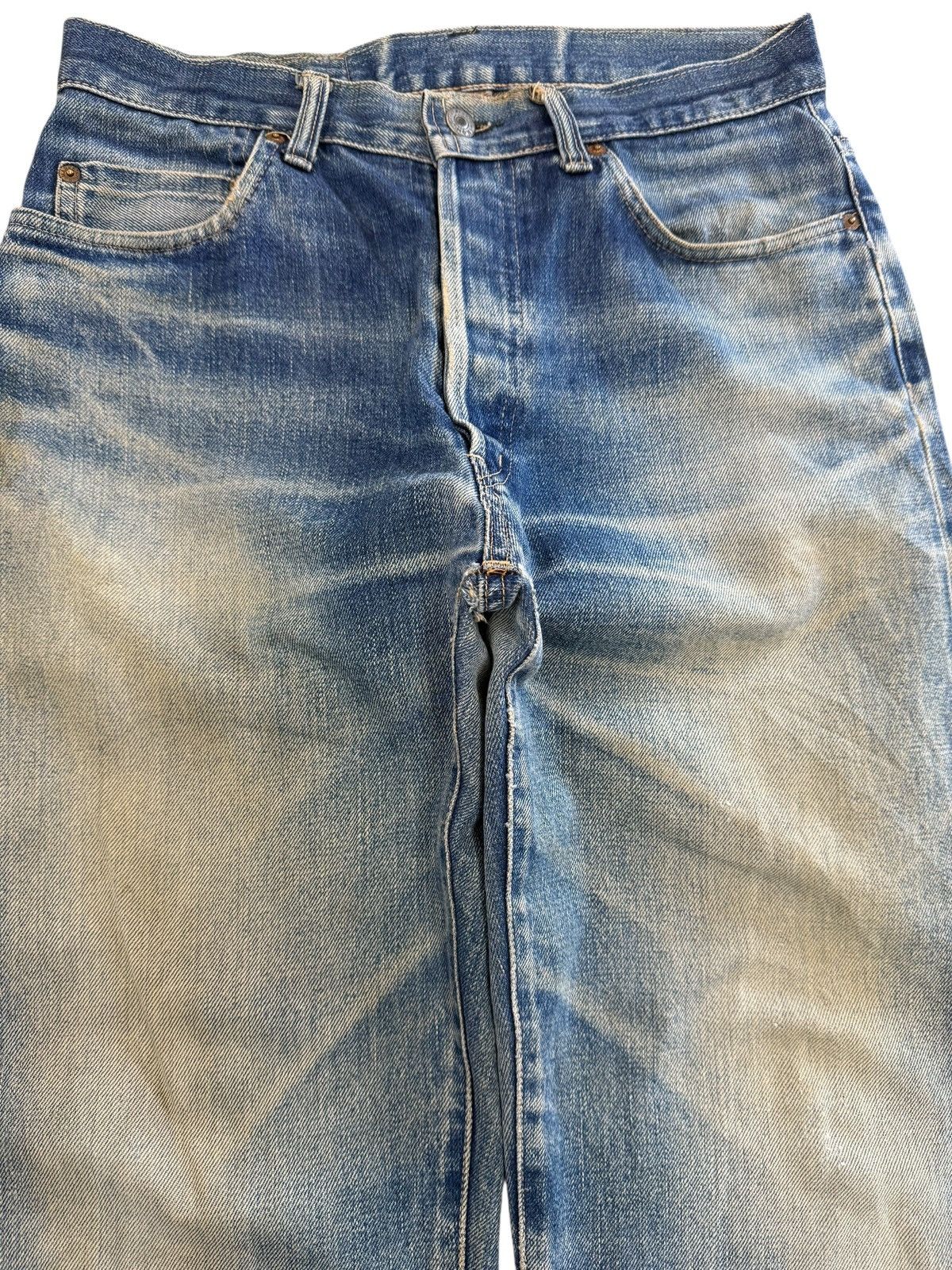 Pure Blue Japan HR Market Faded Wash Style Loose Jeans Size US 31 - 2 Thumbnail