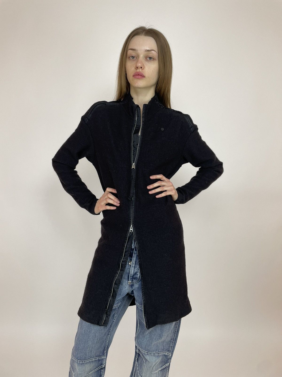 G-Star G-star RAW AERONOTIC Long Vest Knit Full zip Cardigan Size S / US 4 / IT 40 - 1 Thumbnail