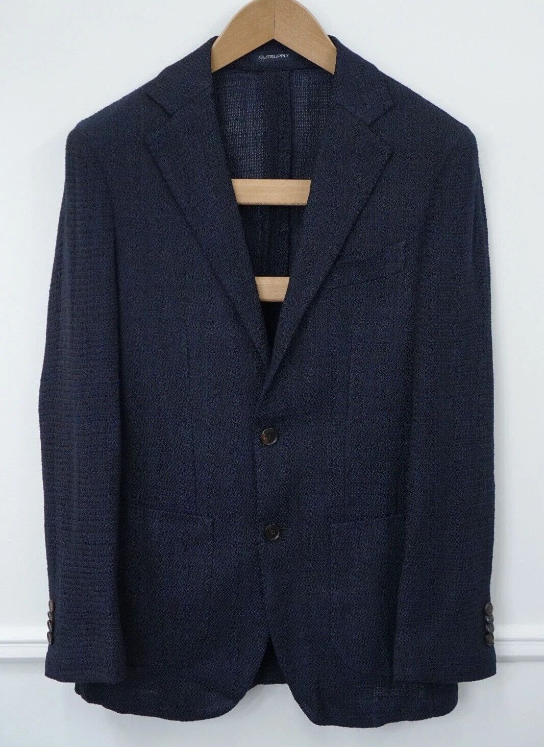 Suitsupply Men Suitsupply Blazer Havana Patch Wool Nylon Ferla UK/US32 Size 34S - 1 Thumbnail