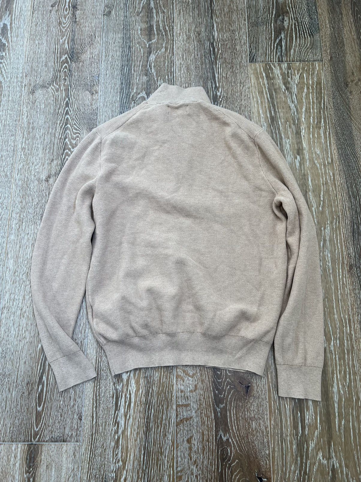 Polo Ralph Lauren Polo Ralph Lauren Mesh-Knit Cotton Quarter-Zip Sweater Size US M / EU 48-50 / 2 - 2 Thumbnail