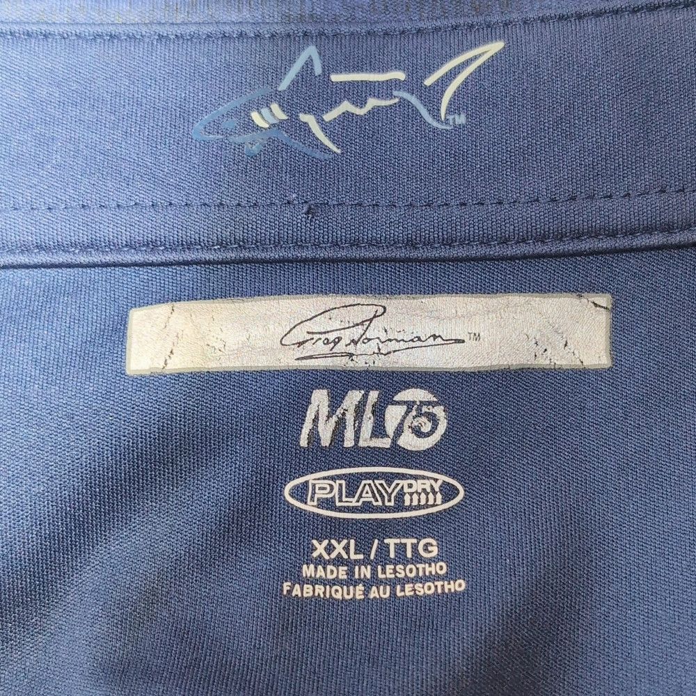 Greg Norman Great White Men's Blue Polo Shirt XXL By Greg Norman Size US XXL / EU 58 / 5 - 4 Thumbnail