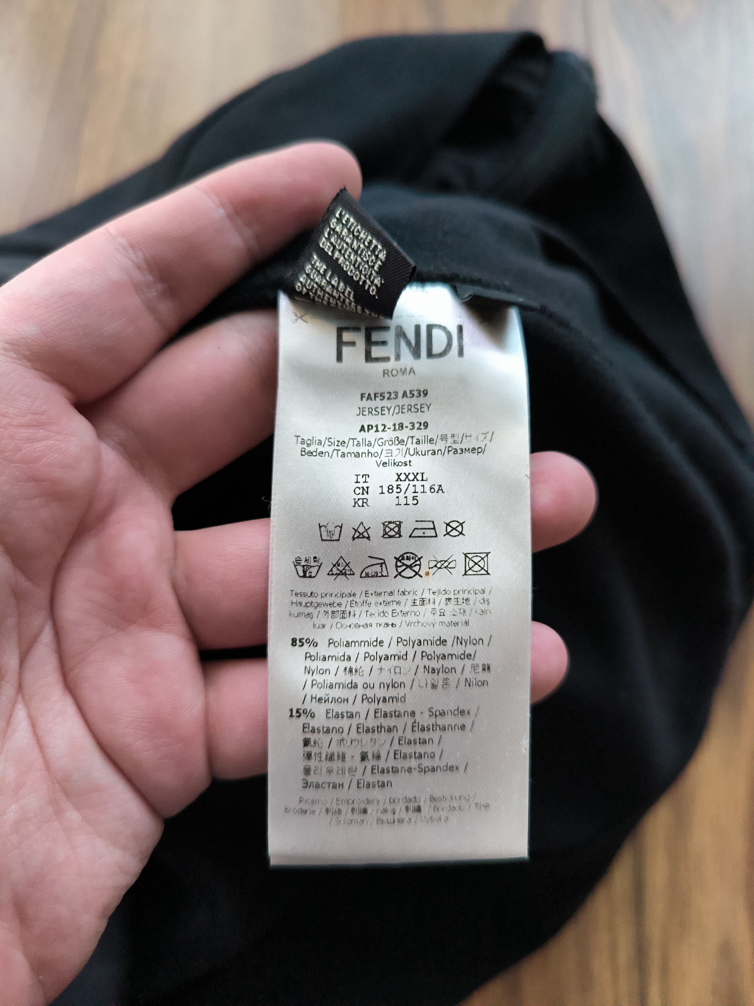 Fendi Fendi Black Zip Sweatshirt, XXXL, very good condition minus Size US XXL / EU 58 / 5 - 8 Thumbnail