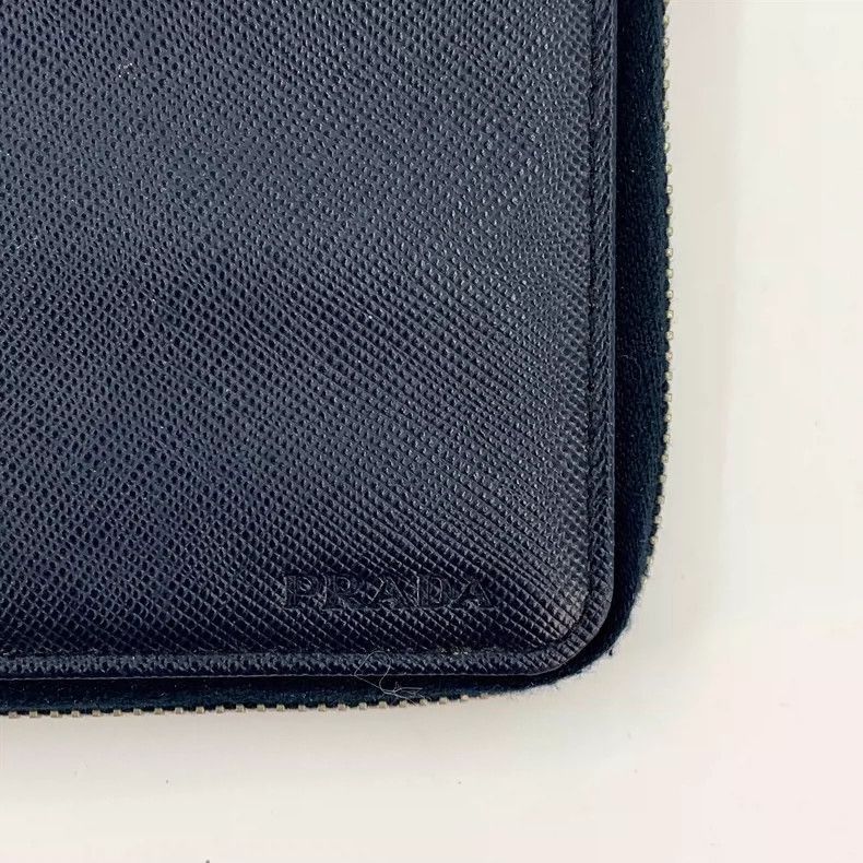 Prada Prada Blue Leather Long Wallet Clutch -2505 Size ONE SIZE - 6 Thumbnail
