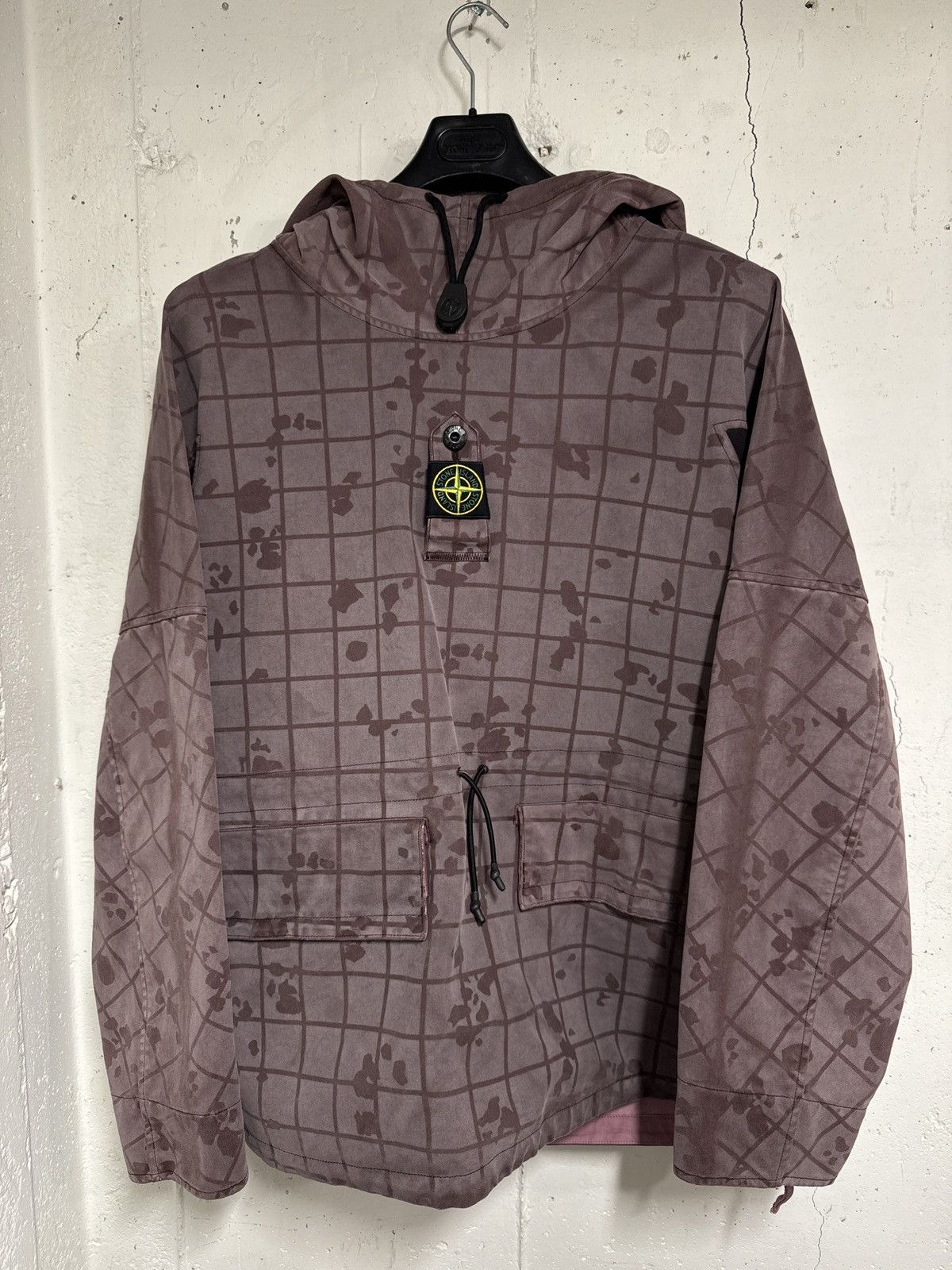 image of Stone Island Ghillie Laser Camo Sniper Jacket in Purple, Men's (Size XL)