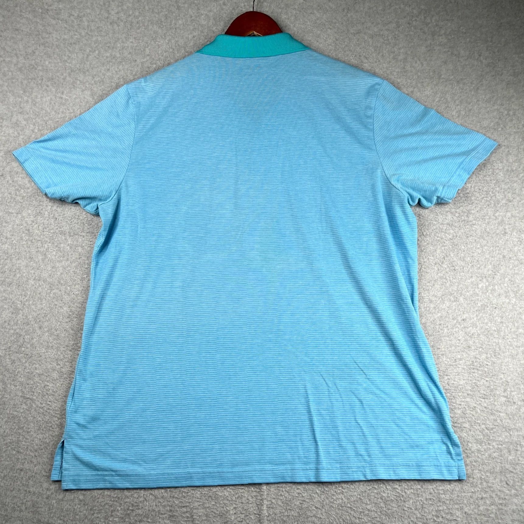 Adidas Adidas Golf Polo Shirt Mens XL Blue Striped Polo Shirt Short Sleeve Stretch Classic Golf Size US XL / EU 56 / 4 - 5 Thumbnail