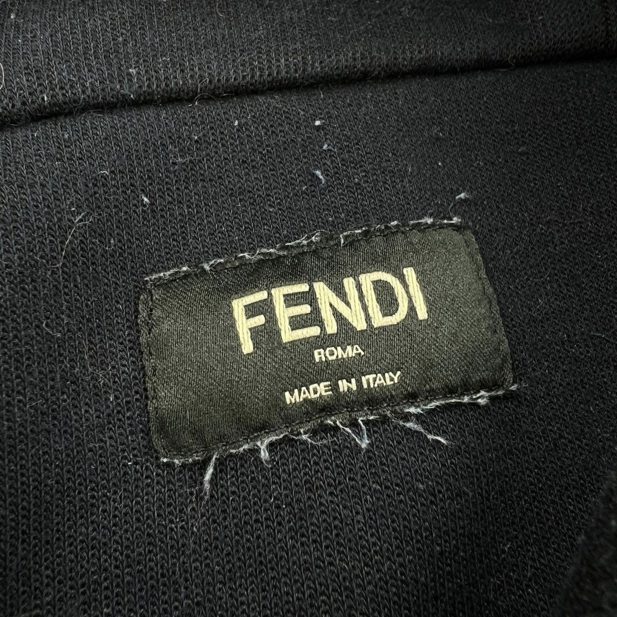 Fendi Fendi Stripe Panelled Black Hoodie Size US S / EU 44-46 / 1 - 5 Thumbnail