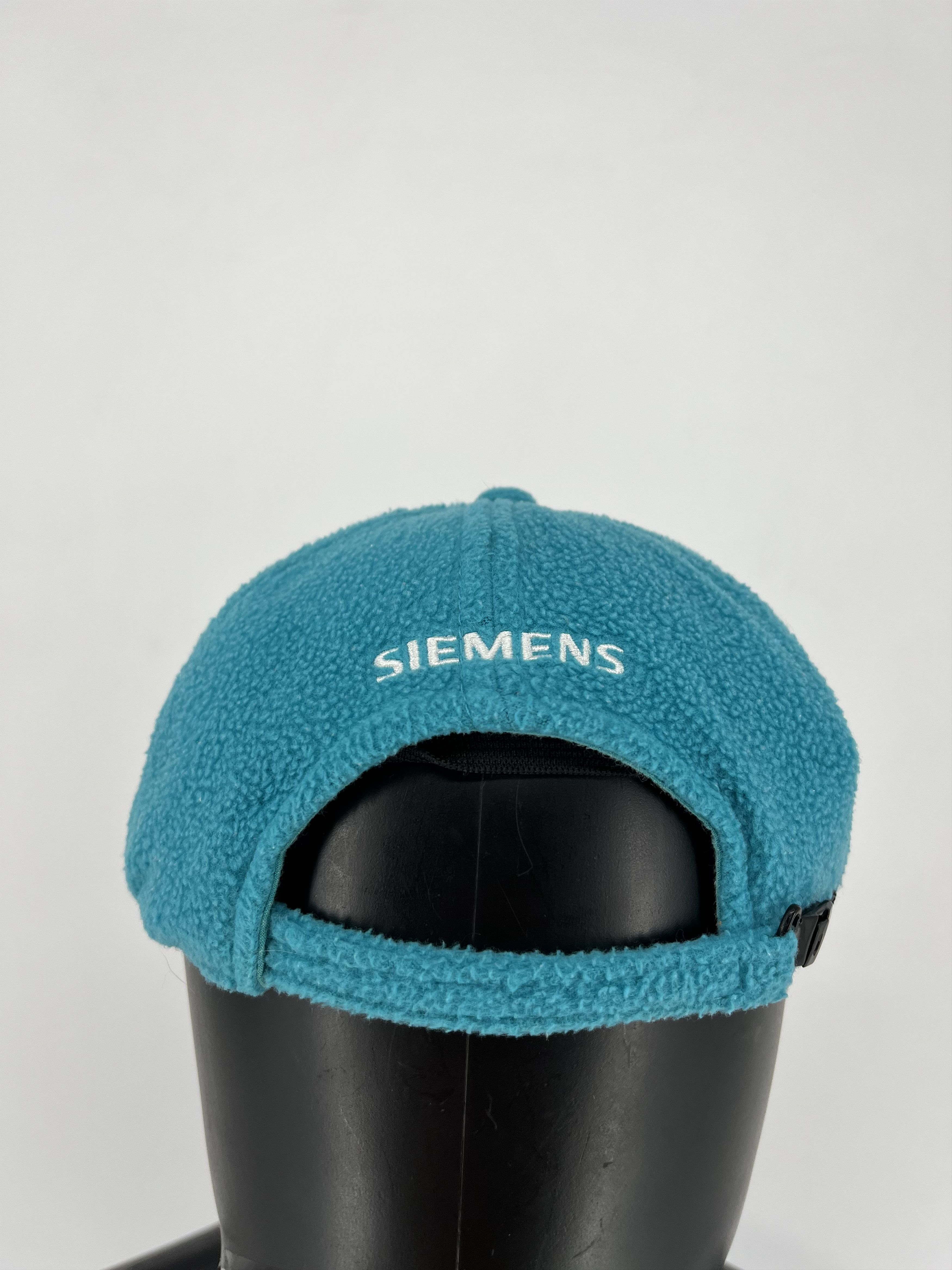 Vintage Siemens Vintage Fleece Trucker Hat Teal Snapback 80s 90s Size ONE SIZE - 4 Thumbnail