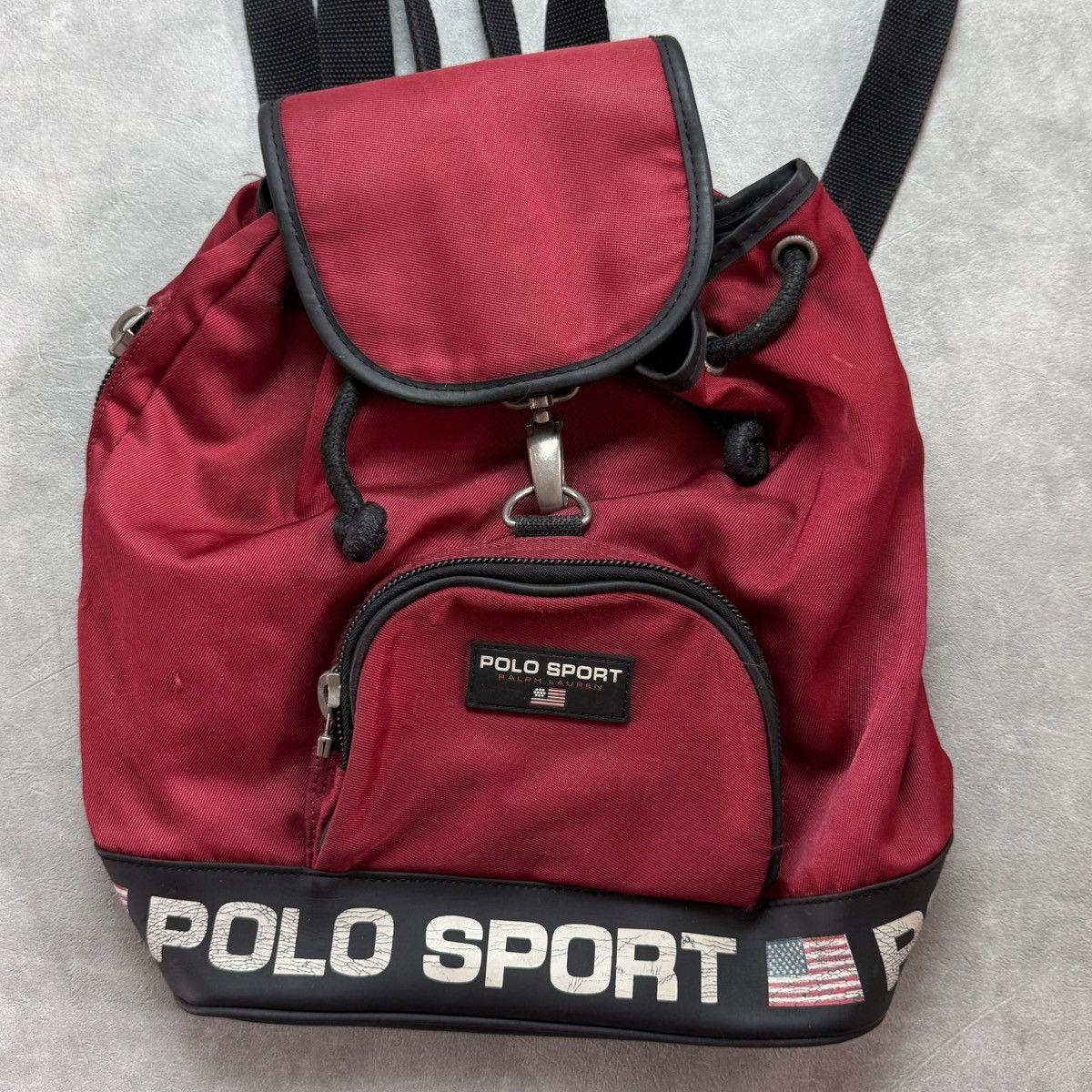 Polo Ralph Lauren Vintage Polo Sport Drawstring Backpack Size ONE SIZE - 3 Thumbnail