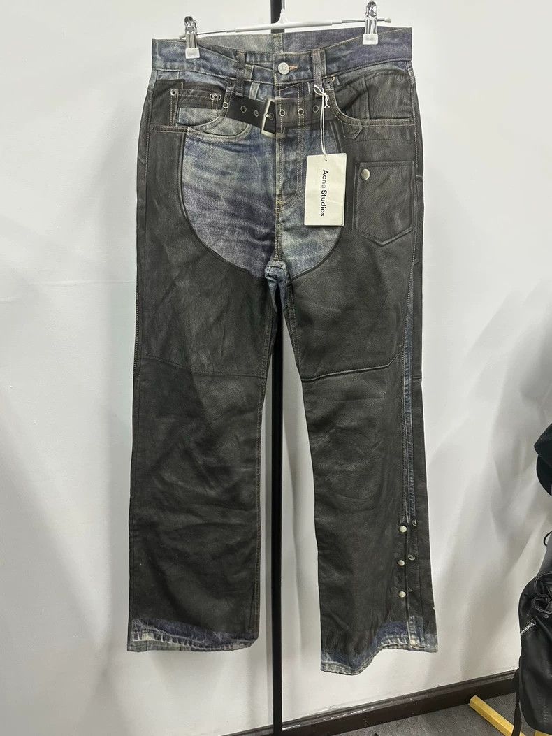Acne Studios acne studios unique graphic print oversized jeans-dmc Size US 31 - 1 Thumbnail