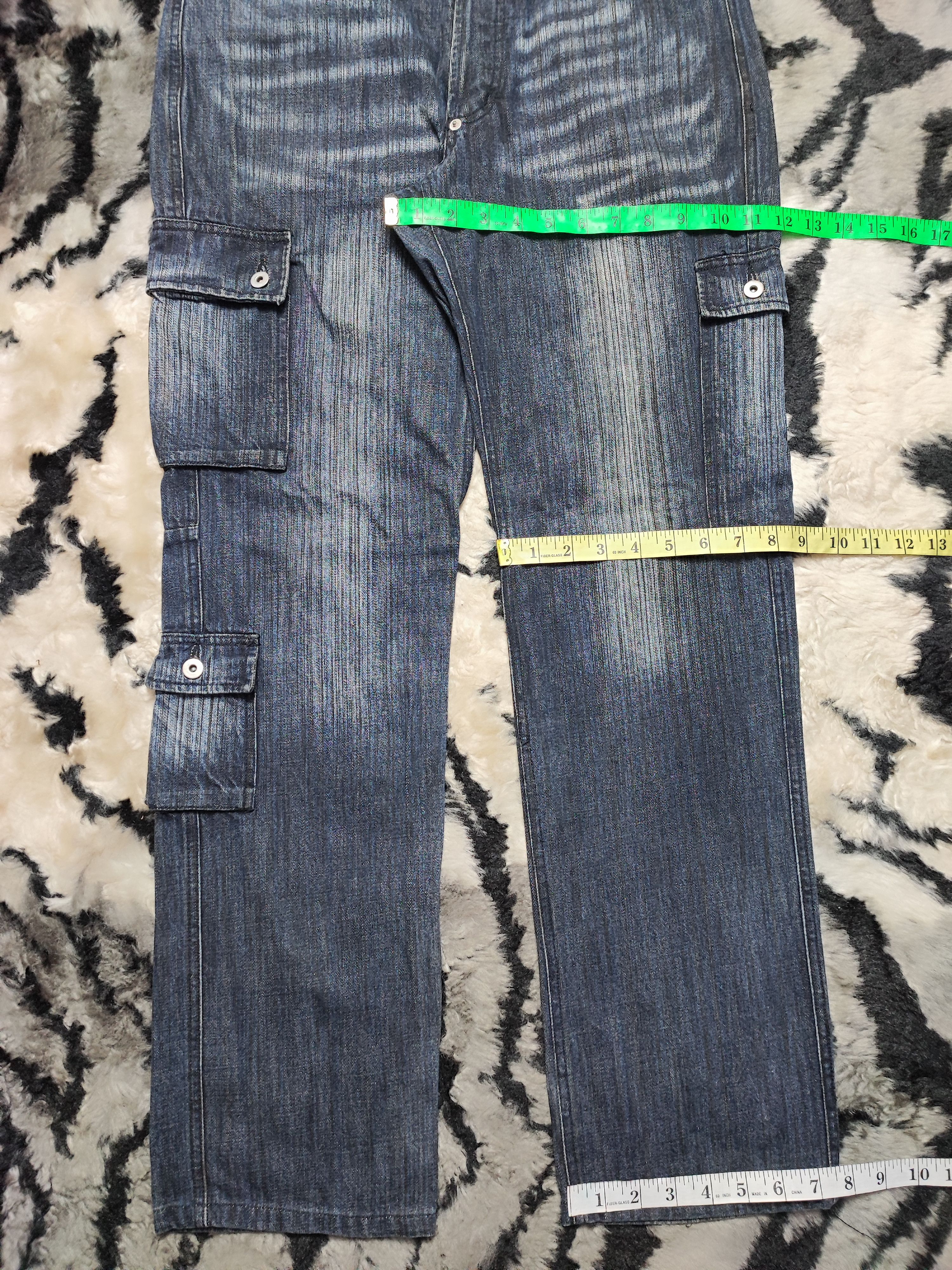 Number (N)ine Distress Baggy Denim Cargo Jeans Pant Japan Size US 32 / EU 48 - 4 Thumbnail