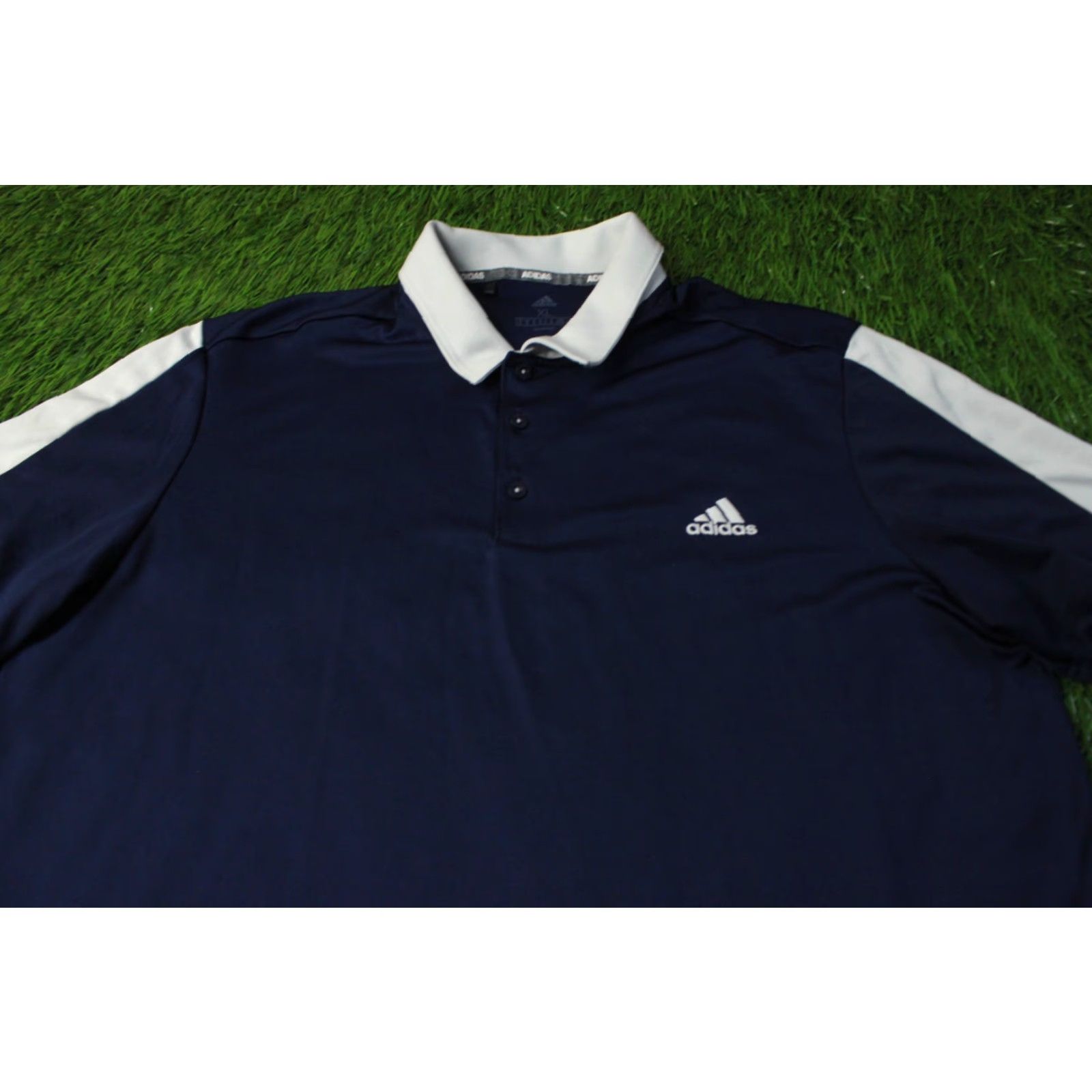 Adidas ADIDAS COLLEGIATE PERFORMANCE POLO SHIRT JERSEY XL Men's Navy Blue and White Training 2020 Size US XL / EU 56 / 4 - 2 Thumbnail