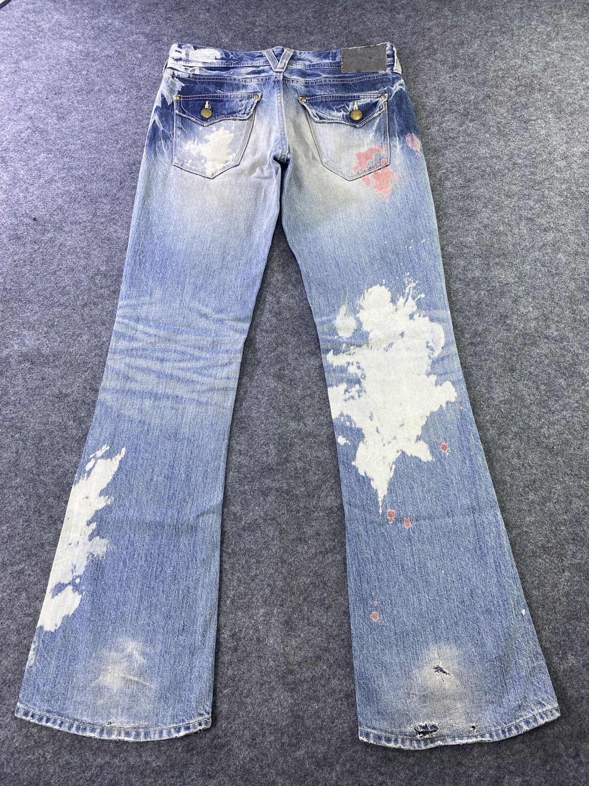 Japanese Brand × Jean × Vanquish Vanquish Flare Blue Wash Denim - J939 Size 32" / US 10 / IT 46 - 4 Thumbnail