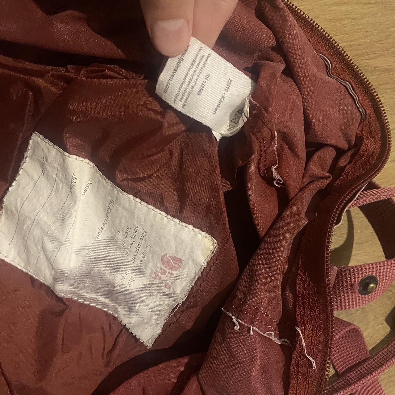 Fjallraven Vintage 90s y2k 2000s washed Burgundy Size ONE SIZE - 7 Thumbnail