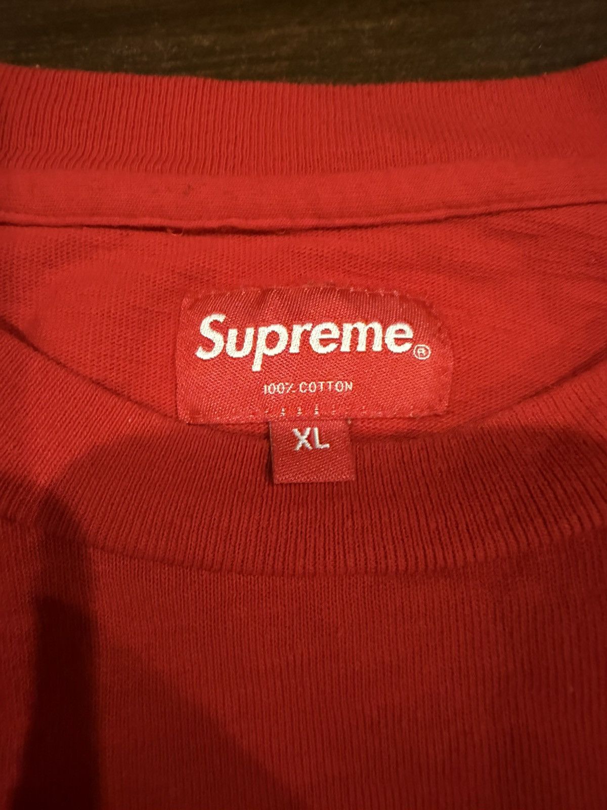 Supreme Supreme Roman Print Long Sleeve Tee Red Size US XL / EU 56 / 4 - 3 Thumbnail