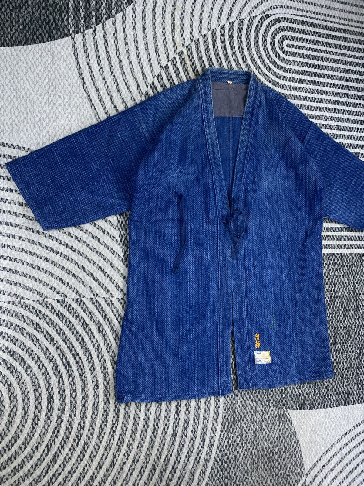 Japanese Brand Vtg Japanese Fashion Indigo Kimono Style Jacket Size US M / EU 48-50 / 2 - 3 Thumbnail