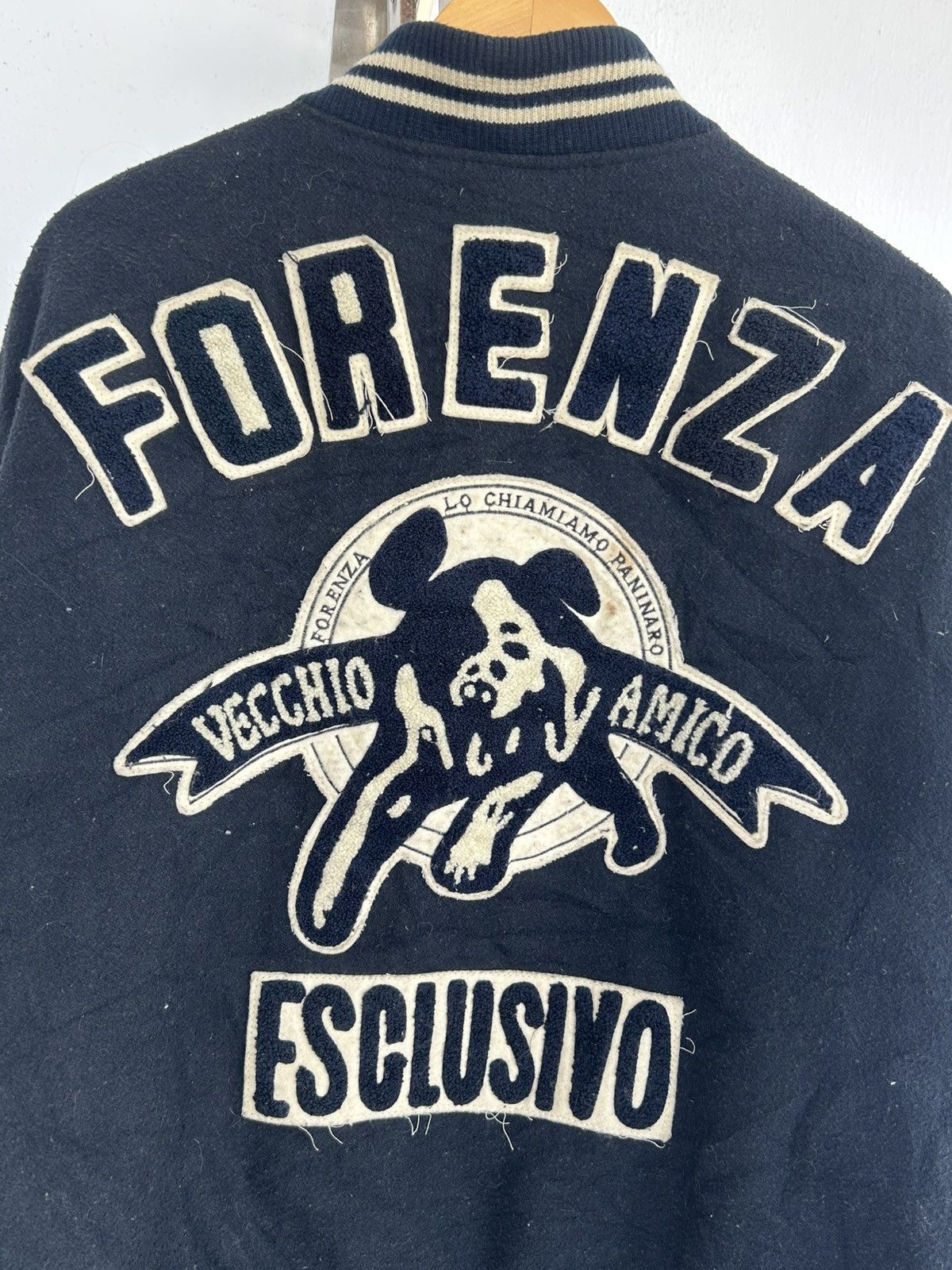 Vintage Forenza Bomber Leather University Jacket Vintage Size US XL / EU 56 / 4 - 4 Thumbnail