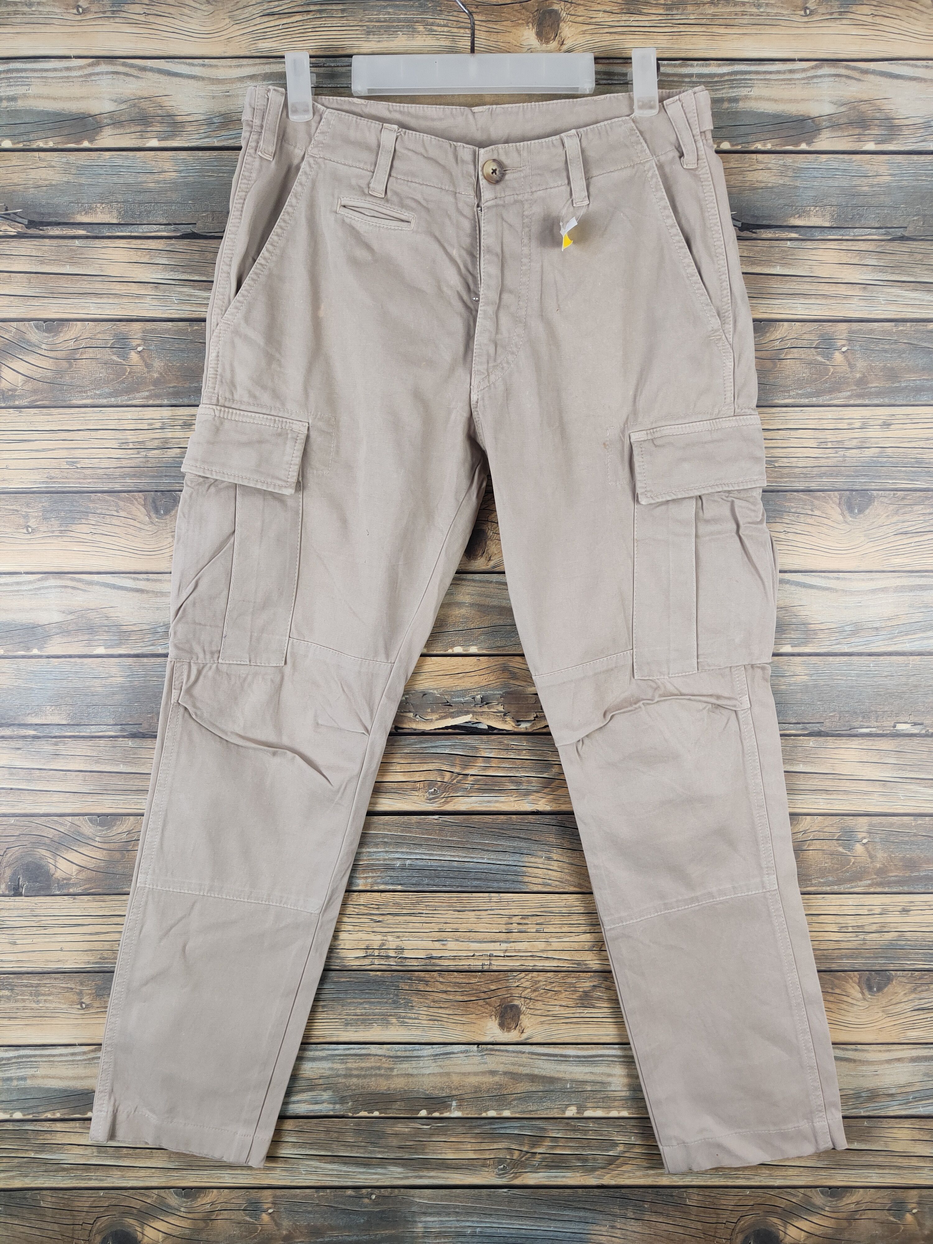 East Harbour Surplus DL East Harbour Surplus Beige Multipocket Cargo Pants #1363 Size US 30 / EU 46 - 1 Thumbnail
