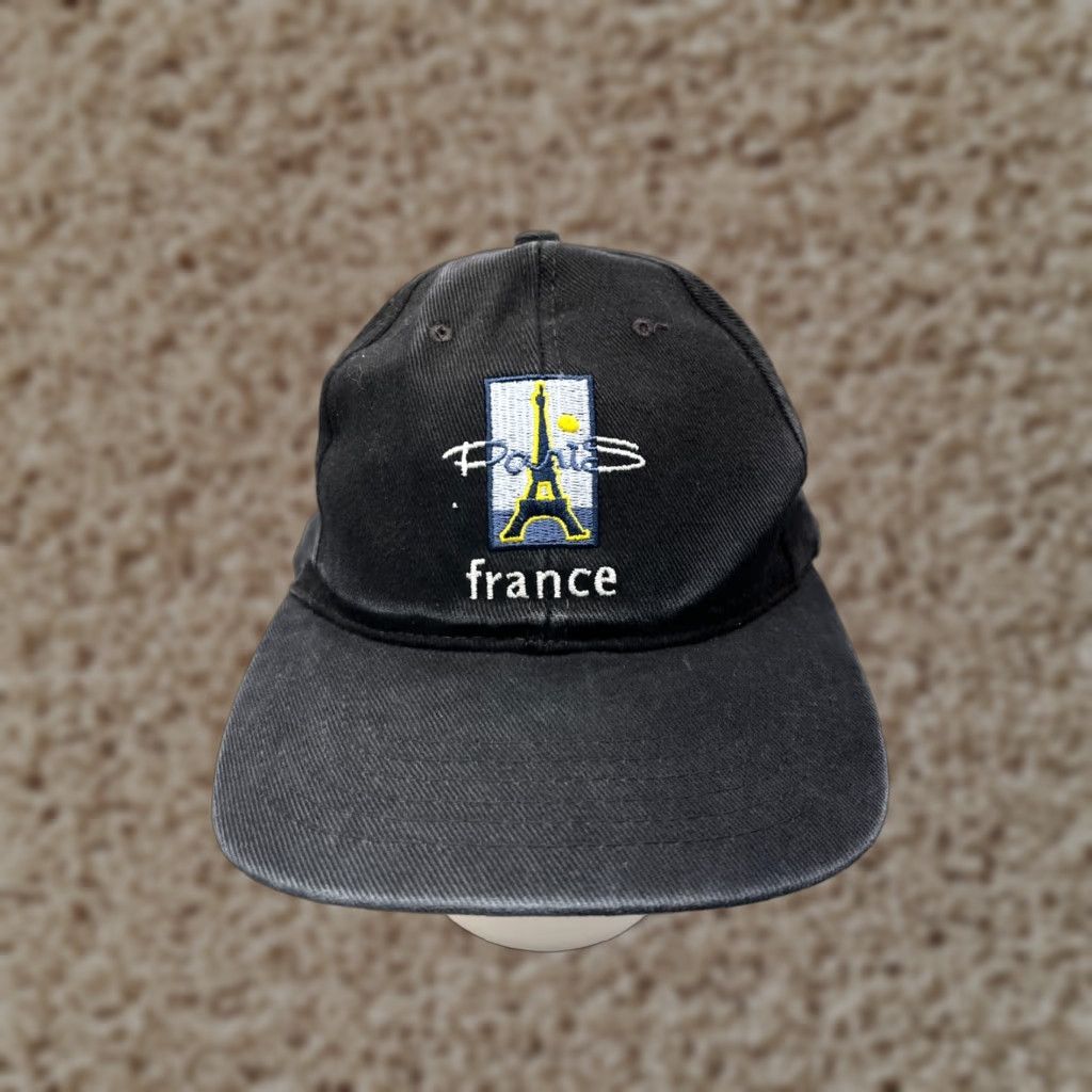 Vintage Sodima Paris Logo Hat Cap - Black Cotton Twill Baseball Cap - One Size Adjustable - Unisex Adults Size ONE SIZE - 1 Thumbnail