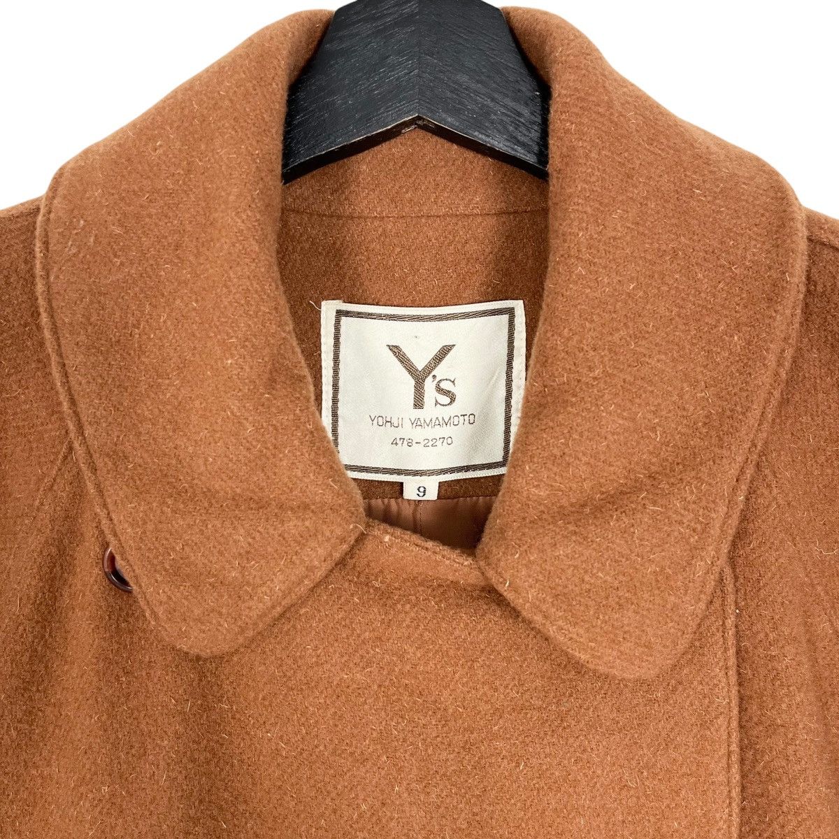 Yohji Yamamoto Vintage 80s Yohji Yamamoto Y’s Wool Coat Size L / US 10 / IT 46 - 5 Thumbnail
