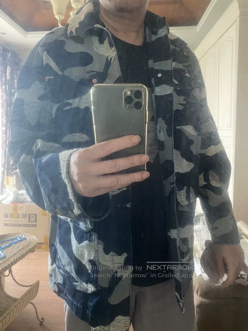 Valentino Valentino Camouflage denim shirt jacket Size US XL / EU 56 / 4 - 4 Thumbnail