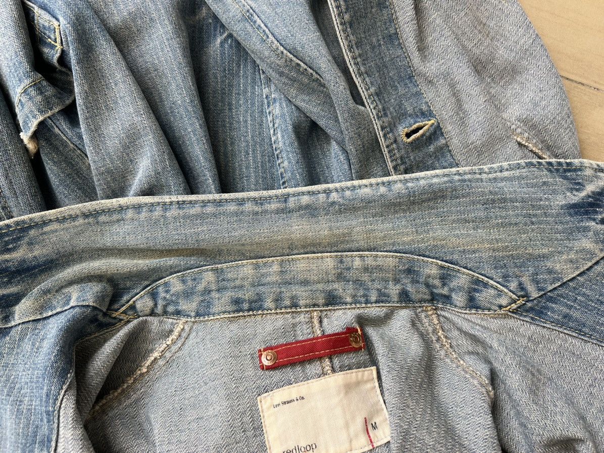 Levi's Vintage 2004 Levi’s Redloop Fade Blue HBT Denim Chore Jacket Size US M / EU 48-50 / 2 - 18 Thumbnail