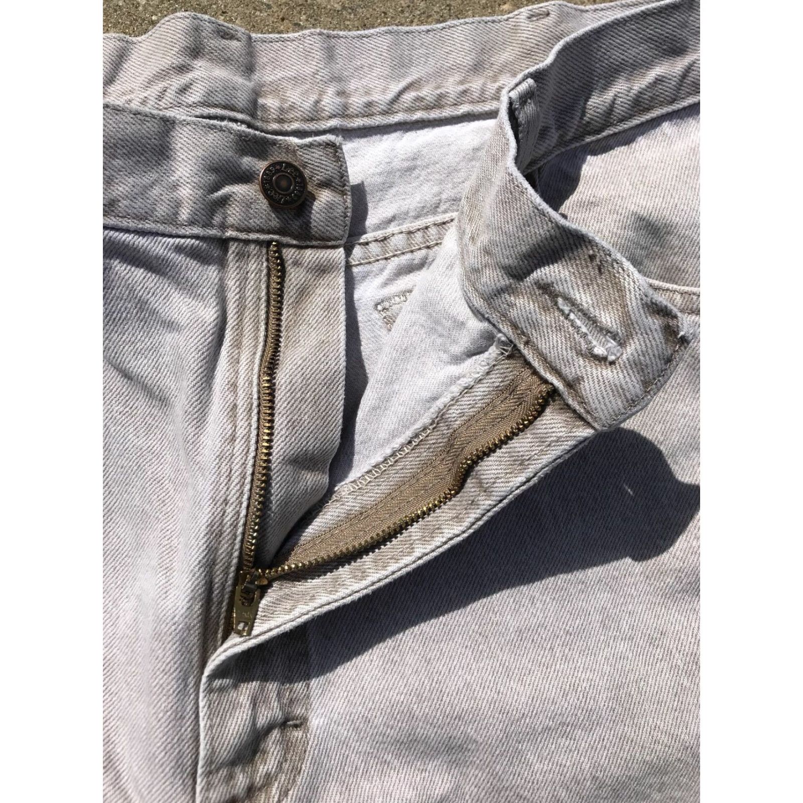 Lee VINTAGE 90s Lee Riders Denim Jeans Khaki Men's Regular Size 42 x 30 Union Made USA Size US 42 / EU 58 - 7 Thumbnail