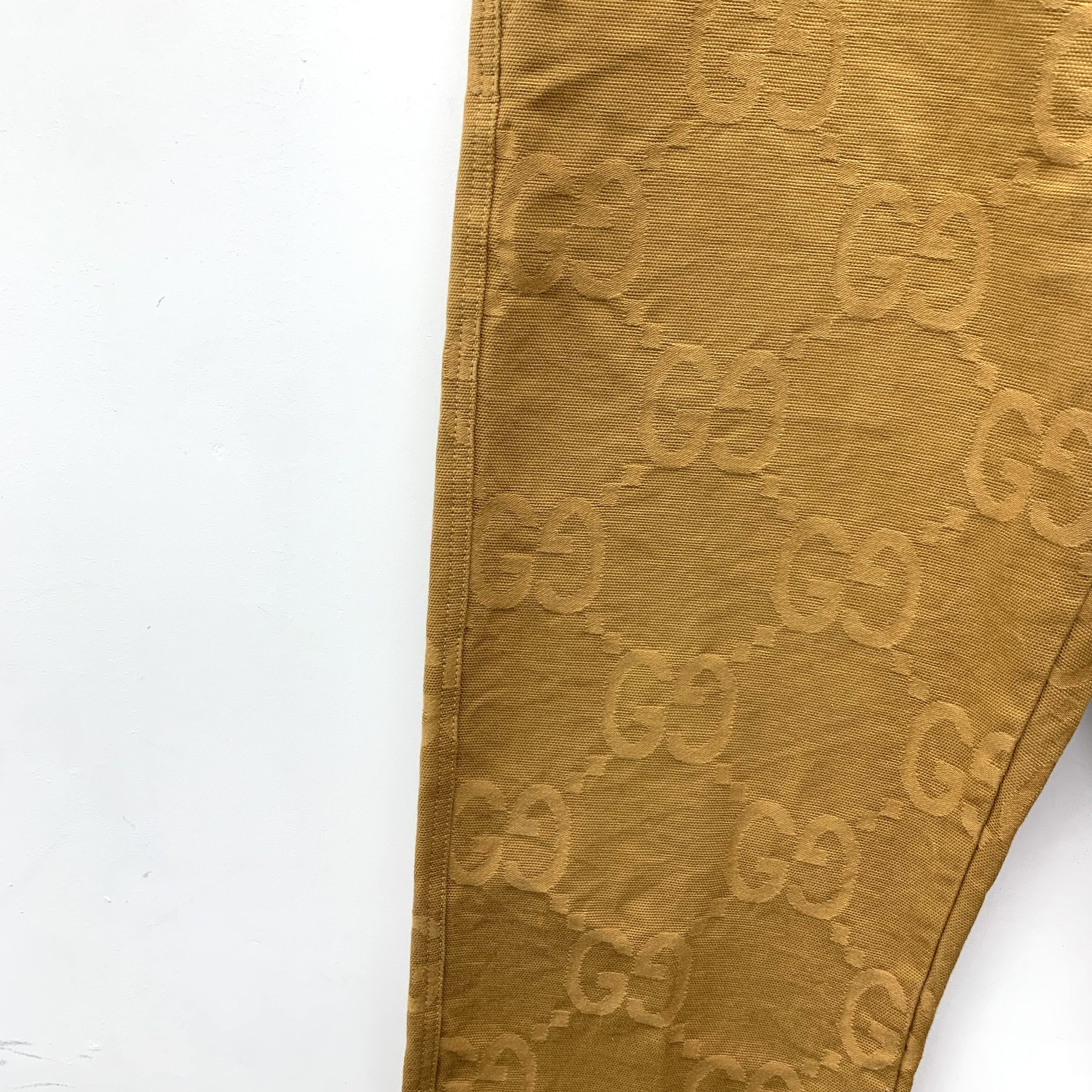 Gucci Gucci 23 Logo Jacquard Sweatpants Brown (50/L) Size US 34 / EU 50 - 4 Thumbnail