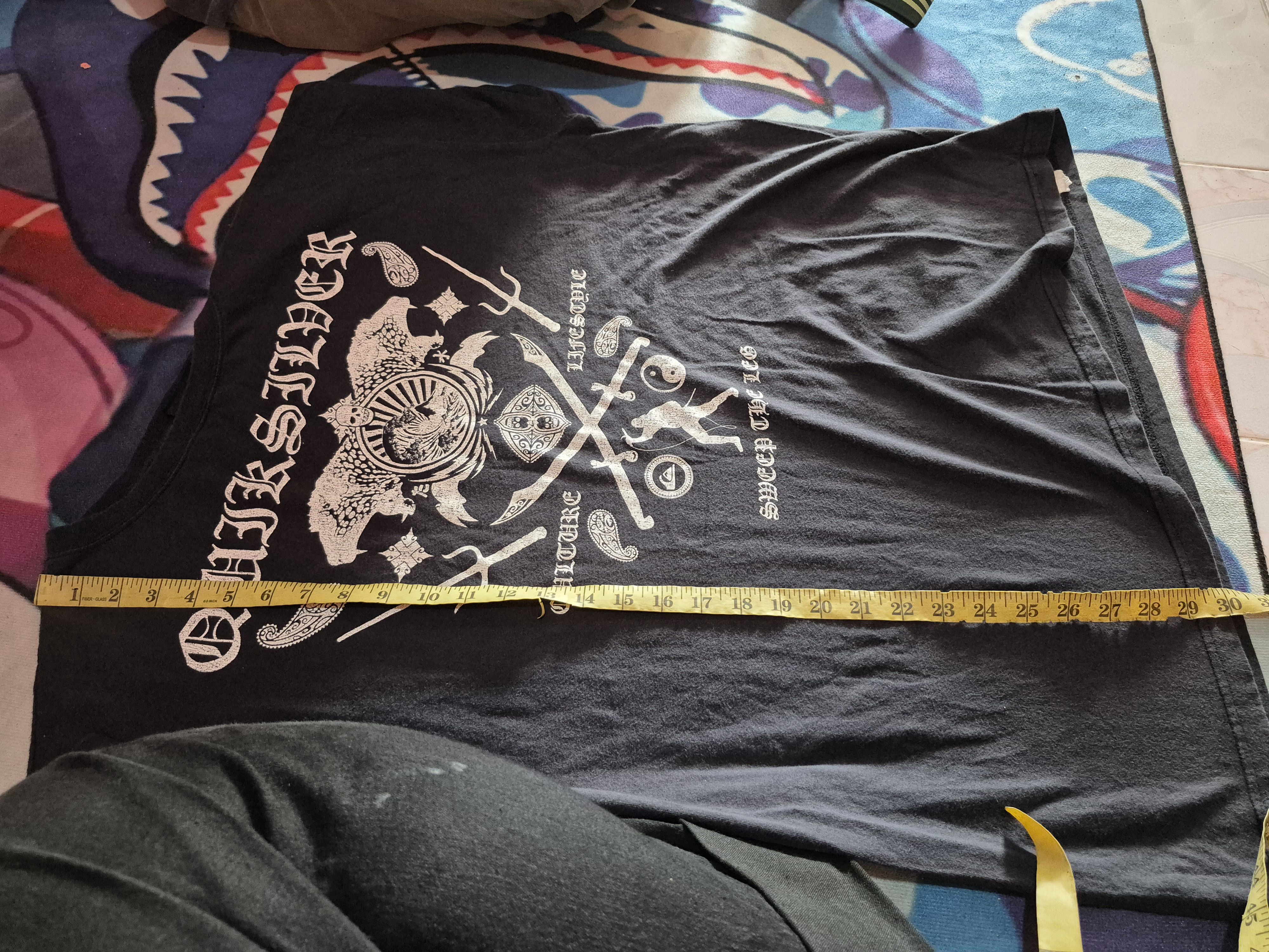 Quiksilver 🔥 Quiksilver Culture Lifestyle Big Logo Surf Skate Tee Size US XL / EU 56 / 4 - 12 Thumbnail